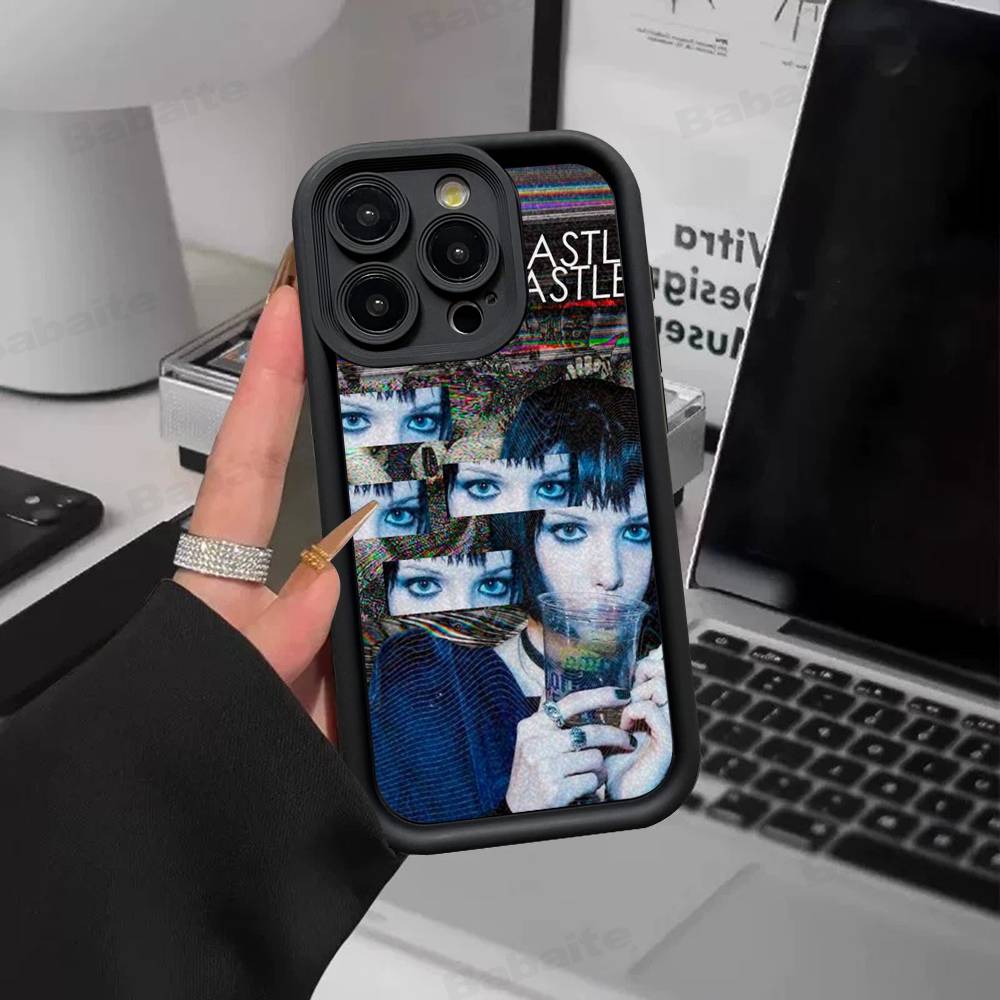 Electronic Band Crystal Castles Phone Case For IPhone 17 16 15 14 13 12 11 Pro Max Plus Silicone Shockproof Case