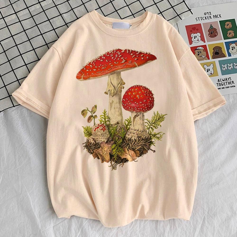 

Cottagecore t shirt female Punk Pastel Retro Grunge streetwear tshirt Trendy aesthetic Women graphic Psychedelic University S