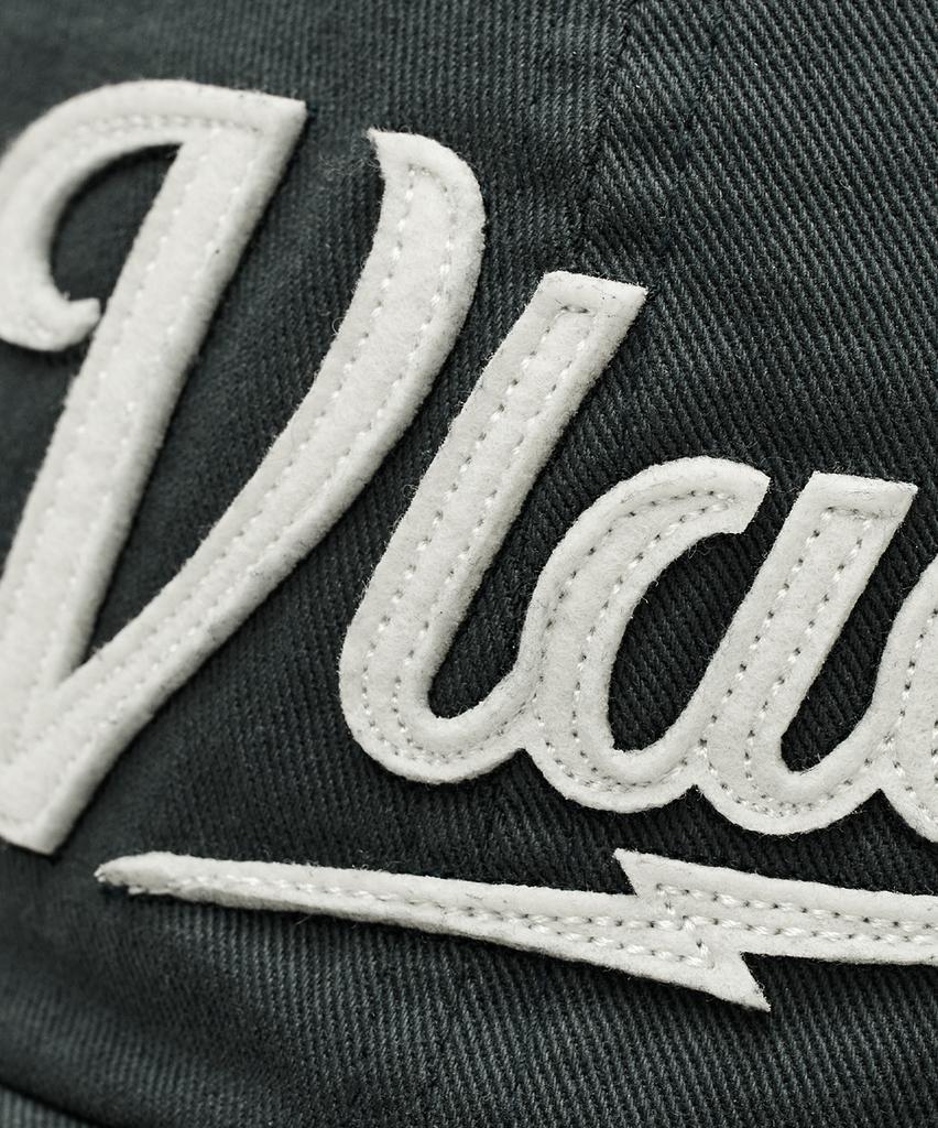 Dimiteulibeullaeg Vlad Washed Applique Ball Cap_Charcoal
