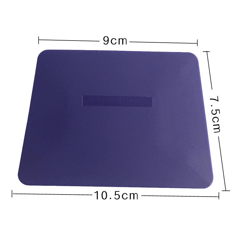 Trapezförmiges Folienschaberwerkzeug für nahtlosen Farbwechsel