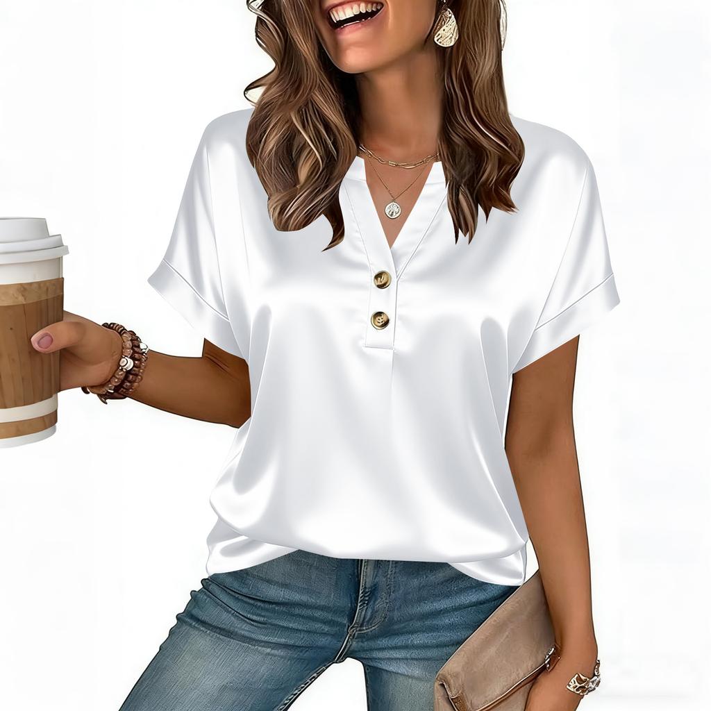Women's Fashionable Casual -colored Blouse