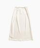 TTUDEMENT Satin Long Skirt Cream
