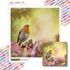 New Arrival 5D DIY Full Circle Diamond Painting "Birds Chirping" Embroidery Cross Stitch Home Decor Gift