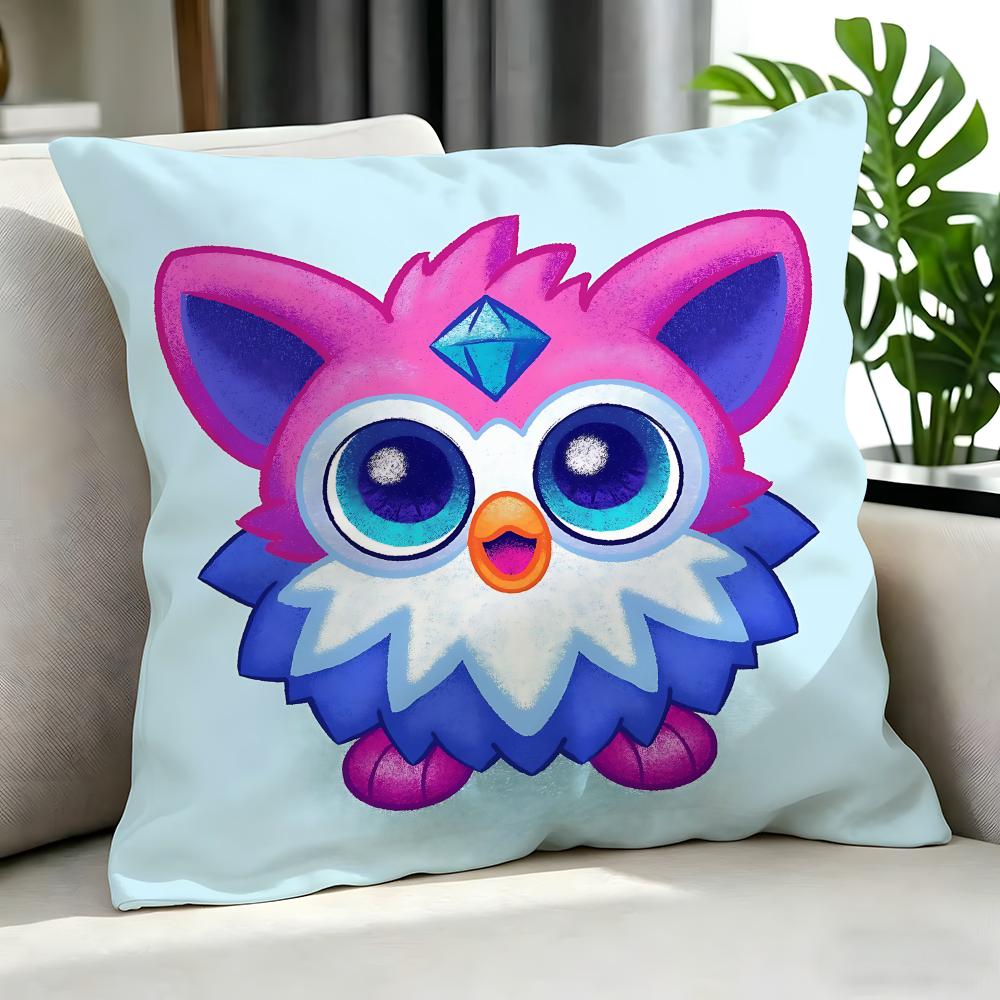 cute Furby Cushion Cover Cushion Cover Set Pcs x x x Pillowcase Decorative Sofa Home Decor