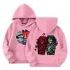 Child Fashion Lightweight Long Sleeve Pullover With Pockets  Print Hoodie