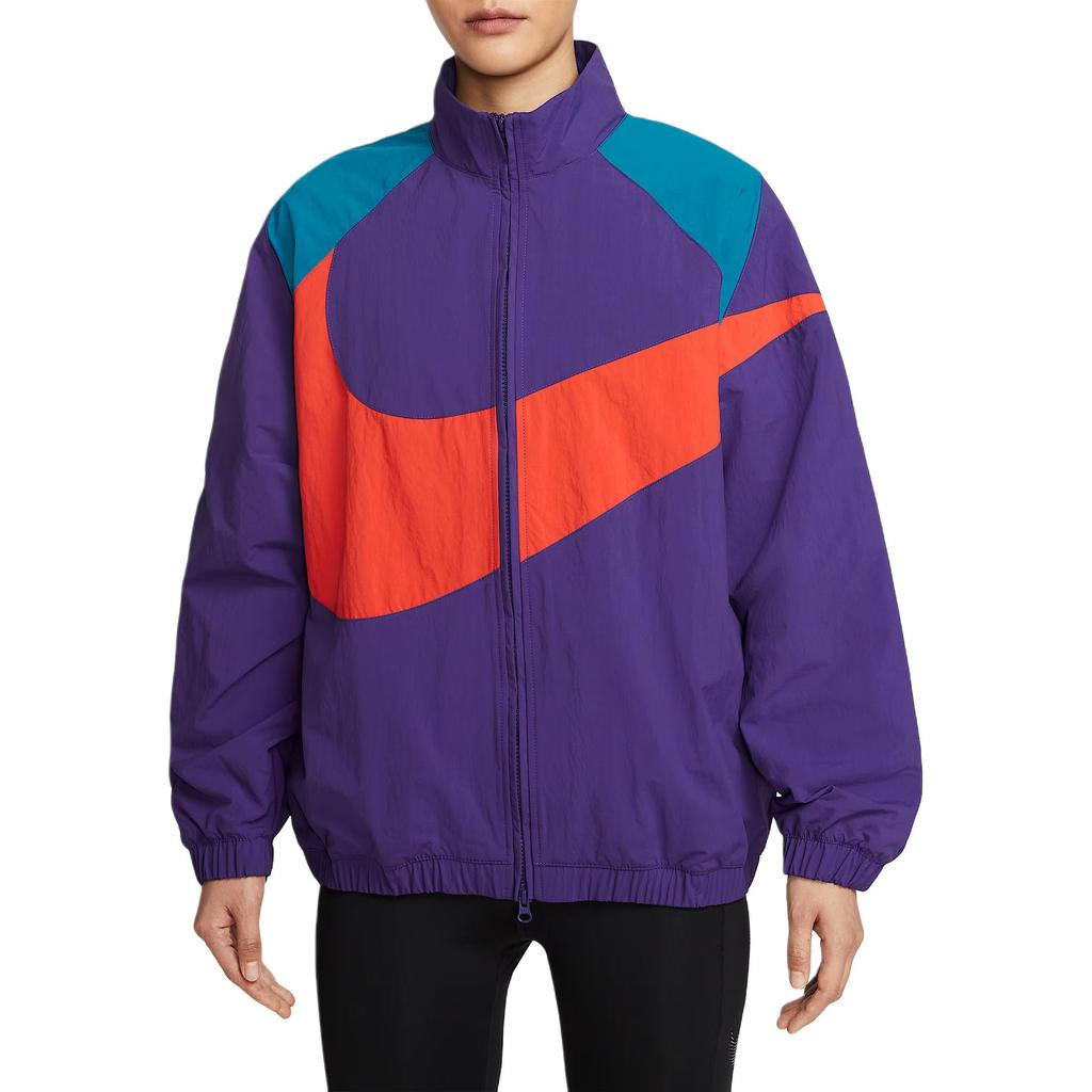Nike Sportswear Jackets Women's Court Purple/Abyss Green/Passionate Red Stand Collar Moderate Other HV4108-547