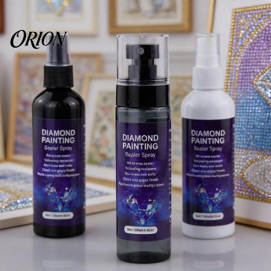 Transparent Diamond Glue Art Sealer Spray, Quick-Drying Permanent Protective Glue, Enhance Luster Painting Supplies for DIY Crafts Puzzles And