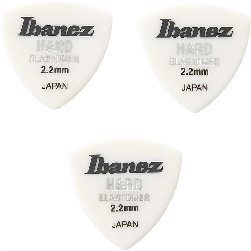 

Ibanez ibanez New sensation pick using new material elastomer 3 pieces included triangle shape HARD 2.2mm BEL4HD22