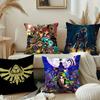 Hot Games Zeldas Legends Pillow Case Short Plush Sofa Decorative Gift Home Double-sided Printing Cushion