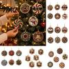 Handcrafted Christmas Tree Decor 6Pcs/Set Ornaments DIY Faux Pearl Art Kit, Hanging Decorations Craft Kit Holiday Gift for Lovers with Round