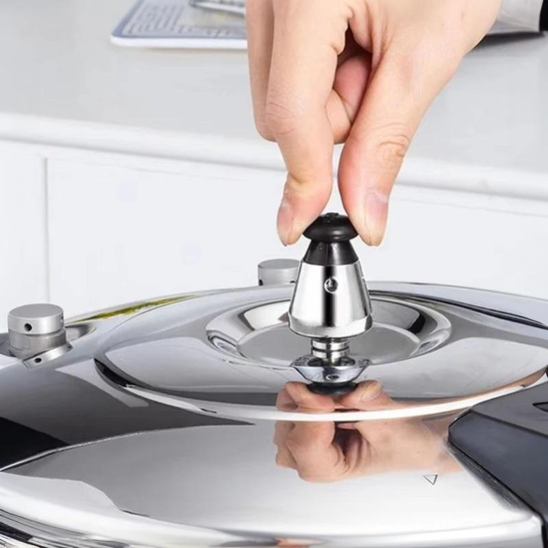 2Pcs High Pressure Cookware Soup Meat Pot Stainless Iron Pressure Valve Household High Pressure Cooker Accessries