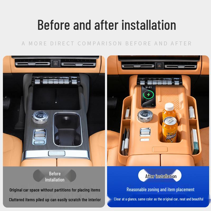 Chery iCAR V27 Wireless Charging Non-Slip Silicone Mat for Center Console and Cup Holder