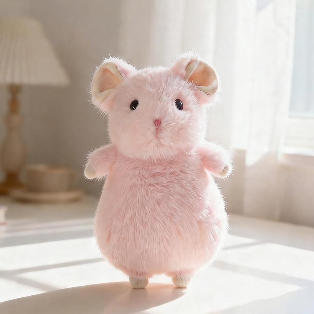 Adorable Fancy Rat Plush Toy Cuddly Soft Stuffed Pet Rat Plushie for Girls Boys Birthday Xmas Gift Snuggle Companion Hoom Decor