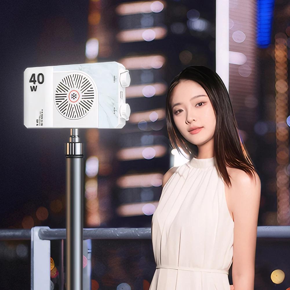 40W LED-Kamera-Licht 2800K-9000K Handheld-Aufhelllicht 4400mAh Wiederaufladbare Fotografie-Beleuchtung für die Fotografie