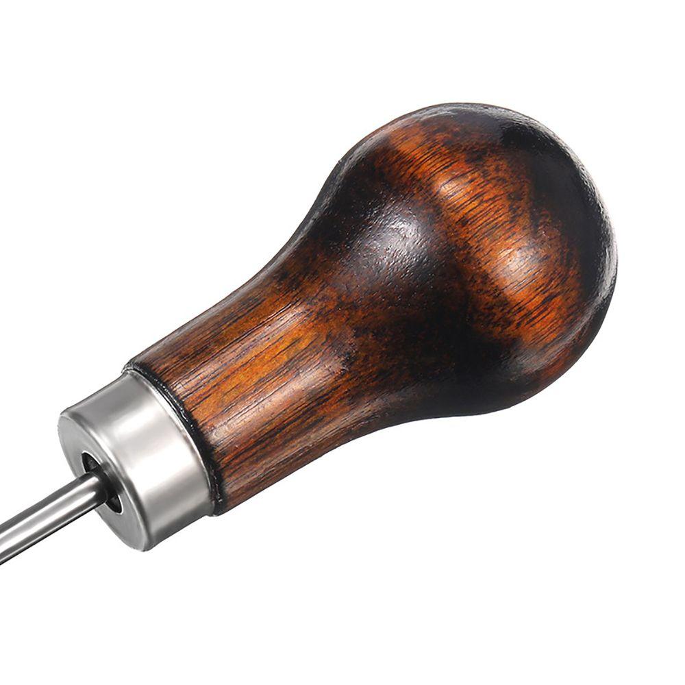 Bags Hole Hook Wood Handle Leather Tool Cone Needle Sewing Accessories Stitching Awl Sewing Awls