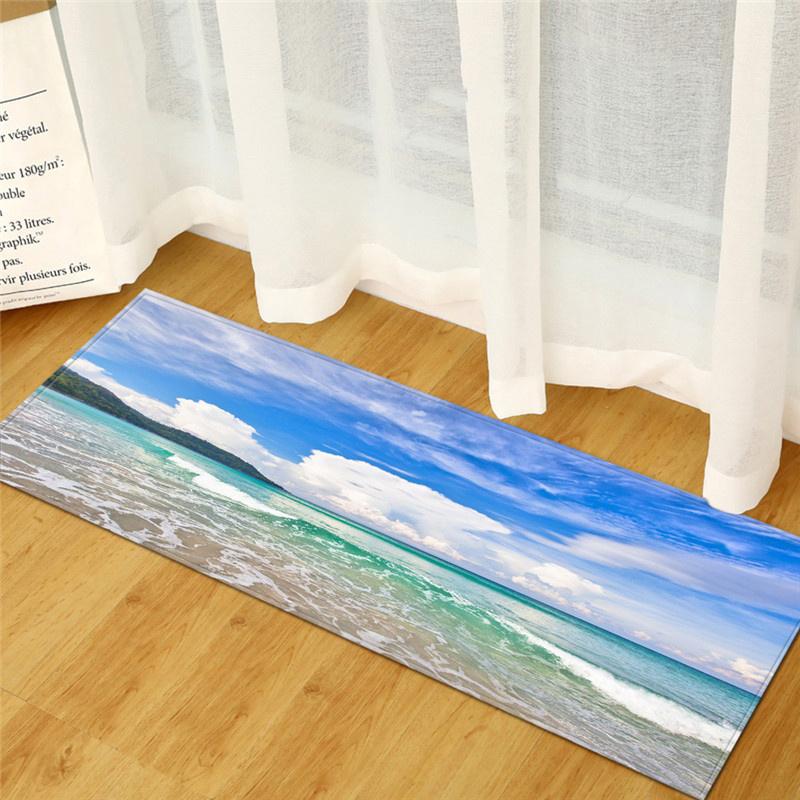 Modern Living Room Balcony Bathroom Carpet Door Mat Bath Mat Beach Stone Shell Kitchen Mat Non-slip Carpet