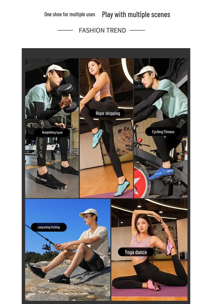 Rutschfeste Wasserschuhe für Outdoor-Aktivitäten: Schwimmen, Radfahren, Fitness, Yoga, Laufen, Strand & Tauchen