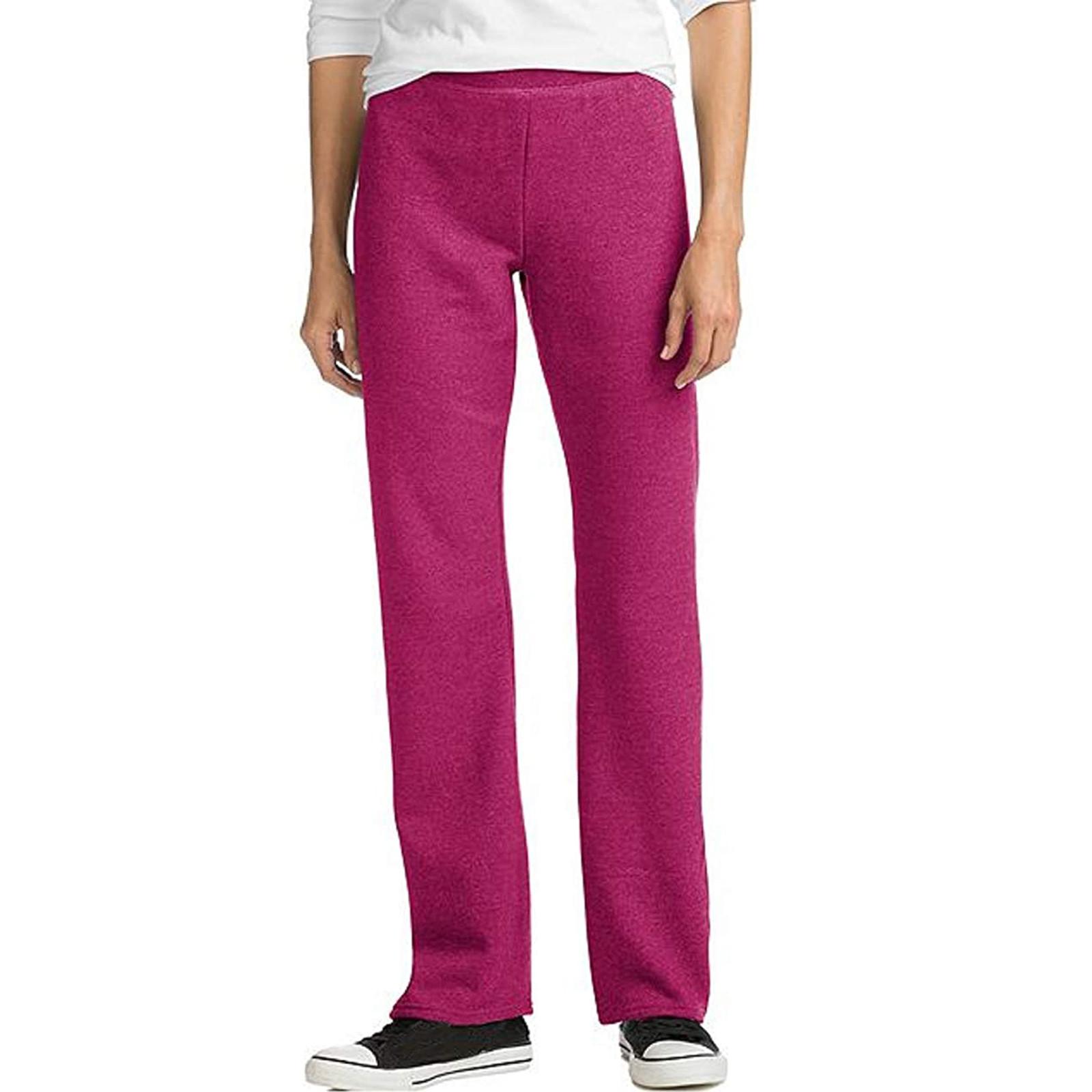 

Модные женские цветные брюки для свободного времени с длинными брюками Easy Motion XXXL горячий розовый