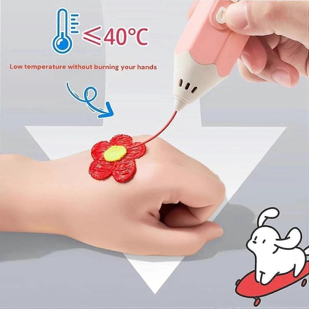 3D Printing Painting Pen,Rechargeable Low Temperature Artistic 3D Drawing Pen