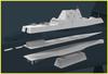 Flyhawk 1/700 Scale US Navy Guided Missile Destroyer USS Zumwalt DDG-1000 Plastic Model Kit, FLYFH1175, Molded In Color