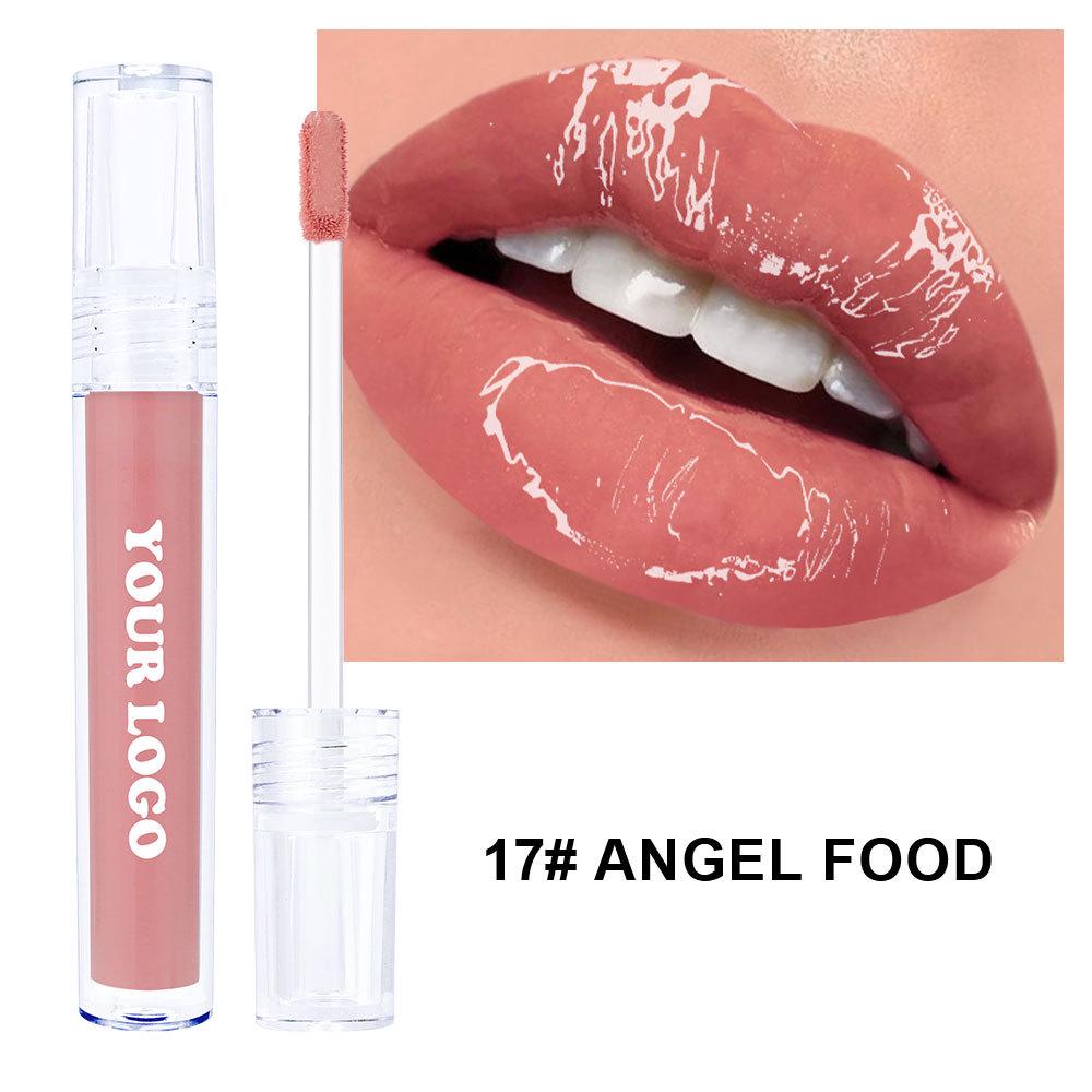 Border-Free Clear Mirror Lip Gloss/Lip Jelly - Non-Stick, Long-Lasting, Plumping Gloss.