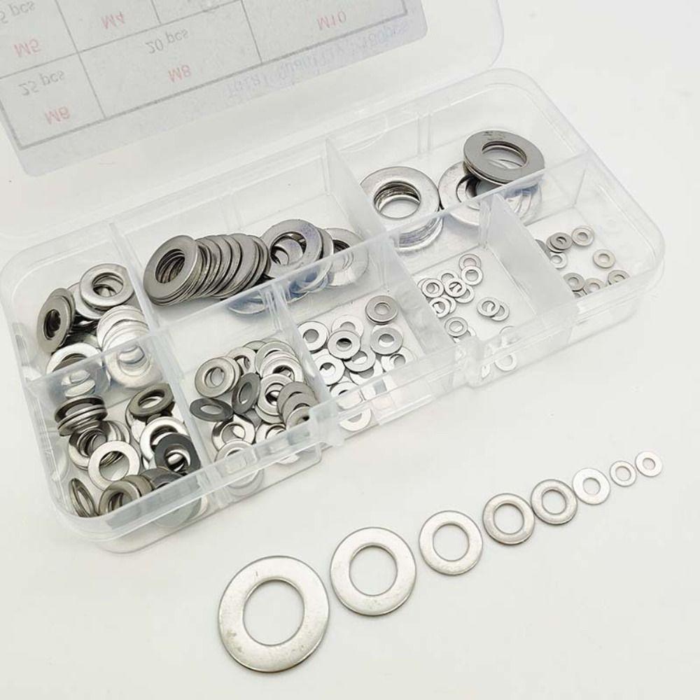 580pcs Set Washers Assortment Kit 9 Size Assortment Flat Washer Set  Factory Repair