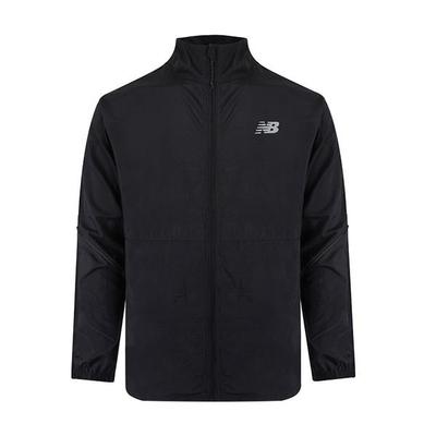 New Balance Impact Run Packable Windbreaker Jacket Black Amj2164 Bk