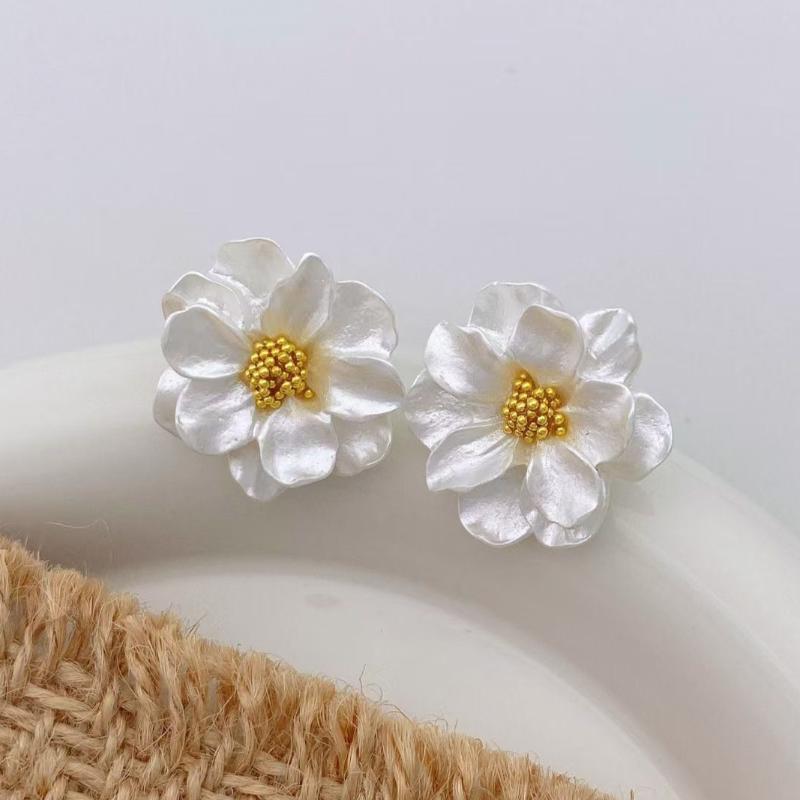 Elegante Harz Fee Blume Stud Ohrringe Für Frauen Süße Einfache Blume Ohrringe Mode Koreanische Hochzeit Romantische Schmuck Geschenke