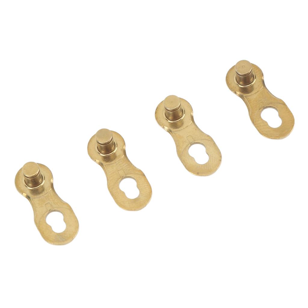 2 Pairs Bicycle Chain Link Alloy Steel Grinding Polishing 11 Speed Bike Missing Link for Mountain Road Bike Gold