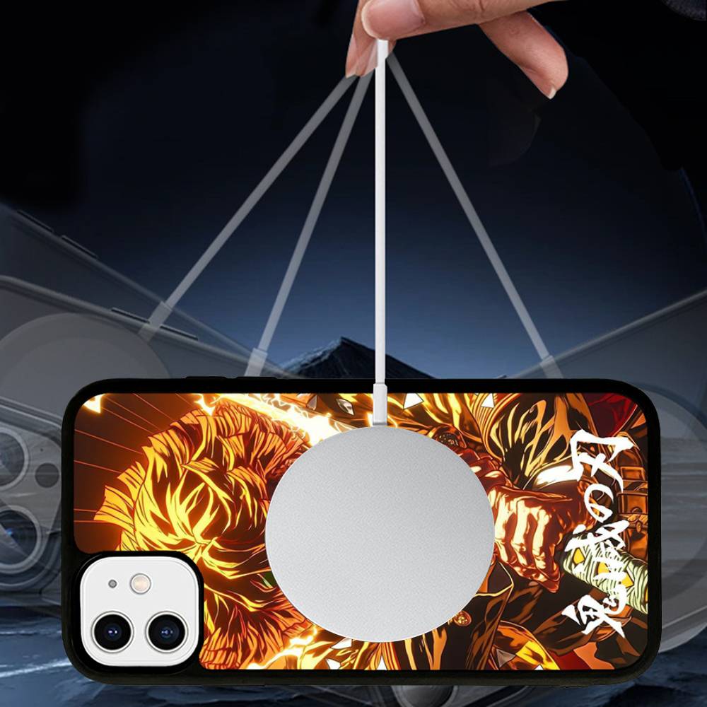 Zenitsu Agatsuma Phone Case Magnetic Case For iPhone 17 16 14 13 12 11 15 Pro Max For Wireless Charge Cover