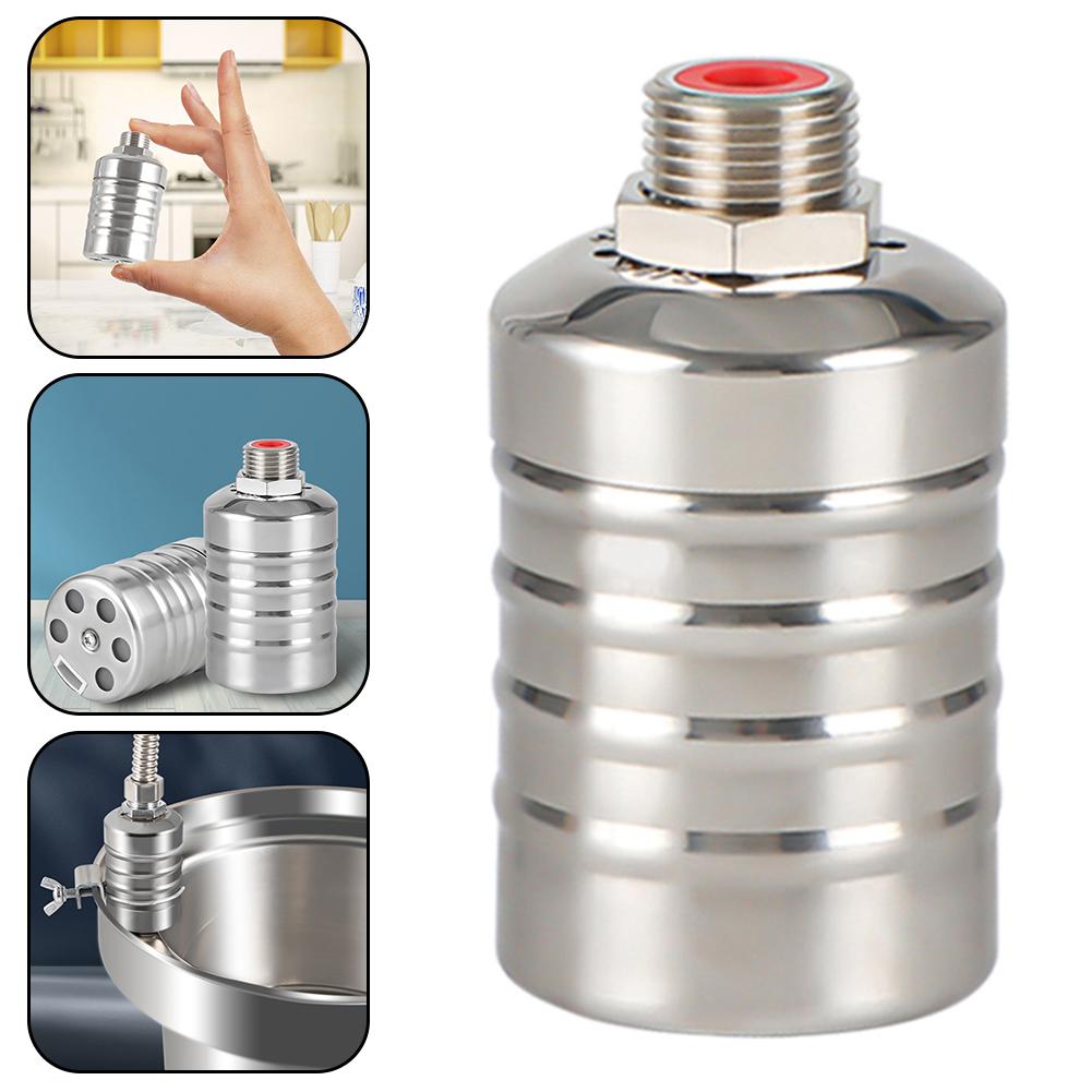 Automatic Water Level Control Valve Stainless Steel Floating Ball Valve Tank Water Tower Pool Switch Shutoff Valve Accessories
