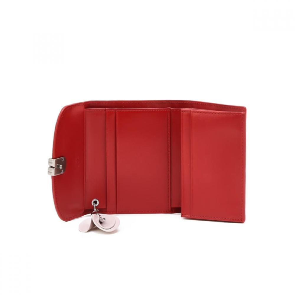 Daks Red Dd Logo Leather Wallet Dcwa6e775r2