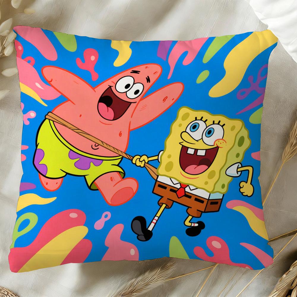 Decorative Pillows S-Sponge B-Bob Interior Decoration Covers For Living Room Cushions Cover Pillow Cases Personalized Gifts Sofa