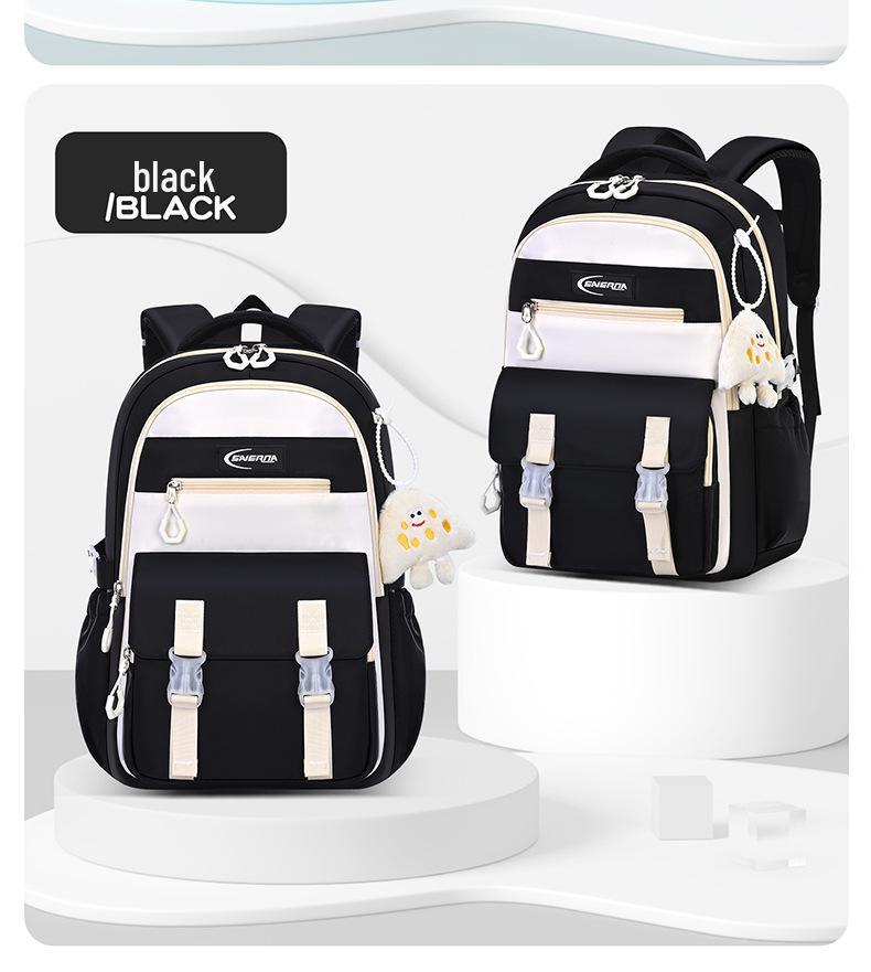 2025 Model Spine-Protecting Waterproof Backpack for Grades 3-6 – Expandable, Lightweight, Double Shoulder Design for Boys