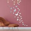 36pcs 3D Mirror Butterfly Wall Sticker Living Room Decor DIY Acrylic Butterflies Wall Decal for TV Background Bedroom Home Decor