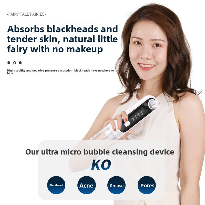 Large Suction Ultra-micro Beauty Introducer, Electric Blackhead Suction Face Wash Instrument, Ultra-micro Bubble Cleansing Instrument