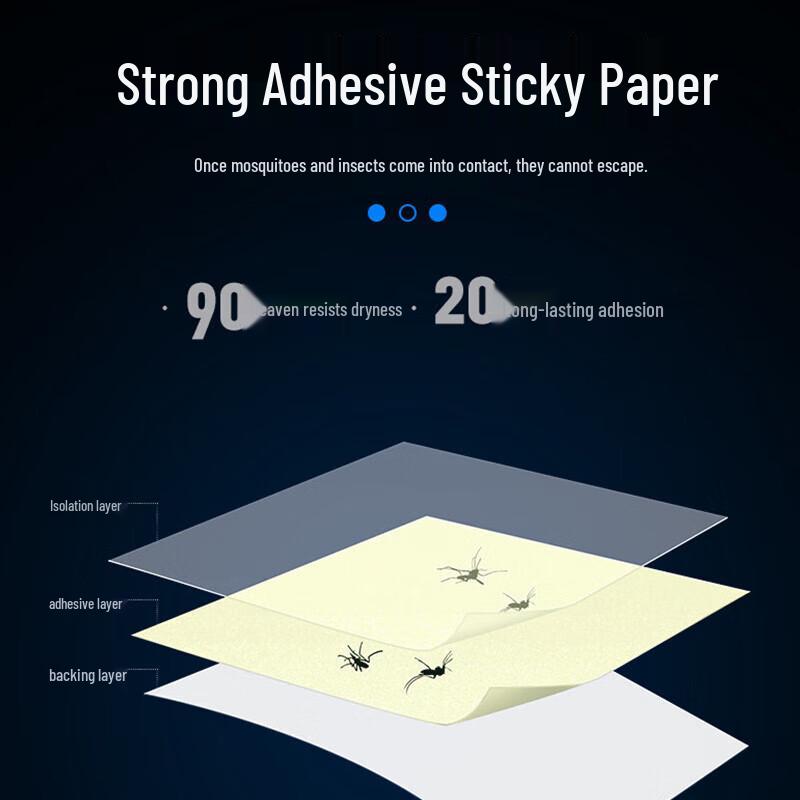 Simida 16W LED Dubbelrör Klistermyggfälla