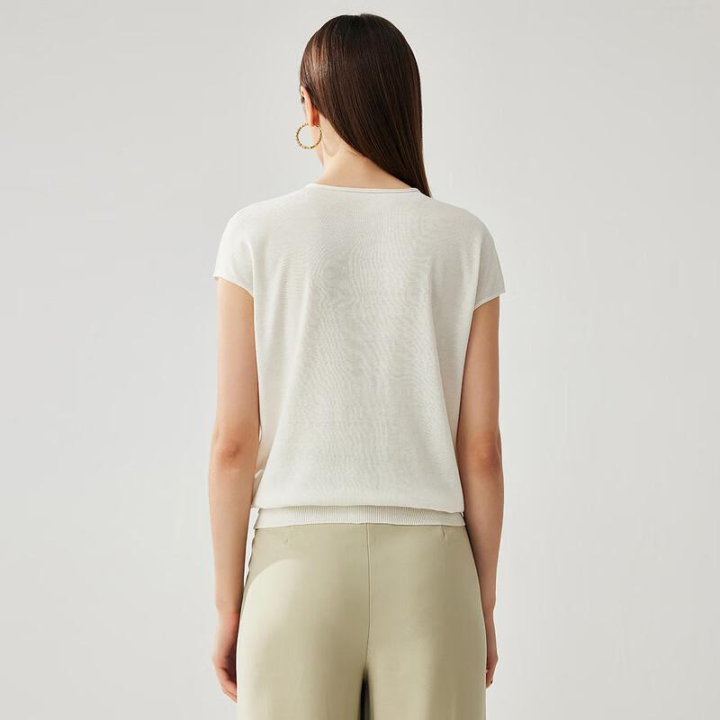 Zhaojun Women's Spring/Summer Mulberry Silk Blend Sleeveless Knit Top