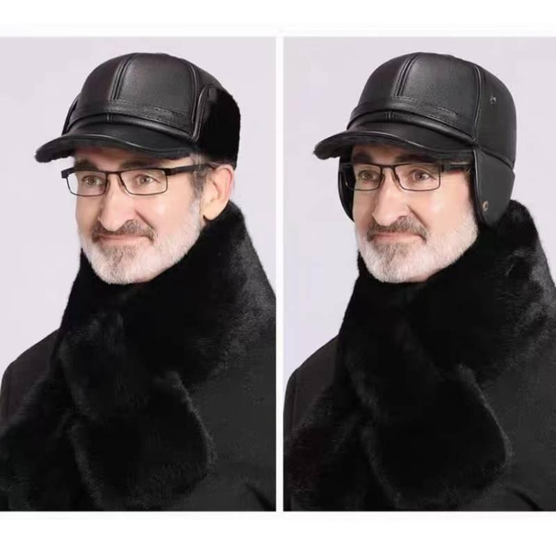 Winter Thick Hat Men Windproof Peaked Cap Outdoors Ear Protector Gift Fashion
