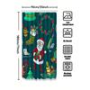 Tu Christmas Shower Curtain Santa Claus Holiday Festive Bathroom Decor Waterproof Fabric Xmas Home Decor Gift Idea Festive Seaso