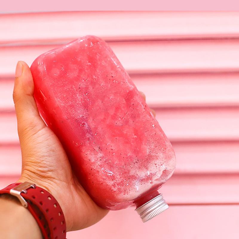 Bouteille de boisson carrée de 400 ml Bouteille de boisson froide pour jus de thé au lait