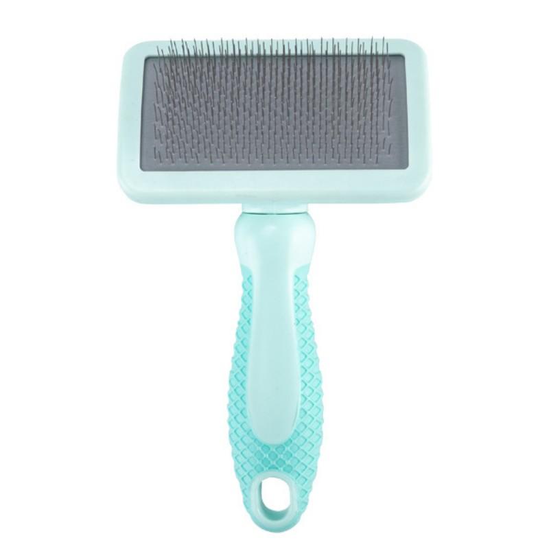Dog Brush Stainless Steel Dogs Comb Pet Hair Remover Massage Cat Brush Comfortable Handle Combs for Dog Long Hair Knot Cleaning