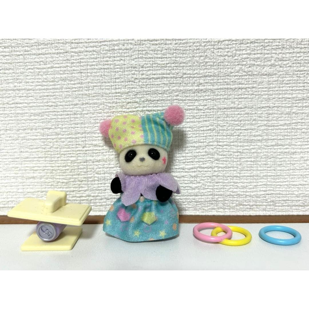 Used Sylvanian Families Dream Show Time Set Baby Panda