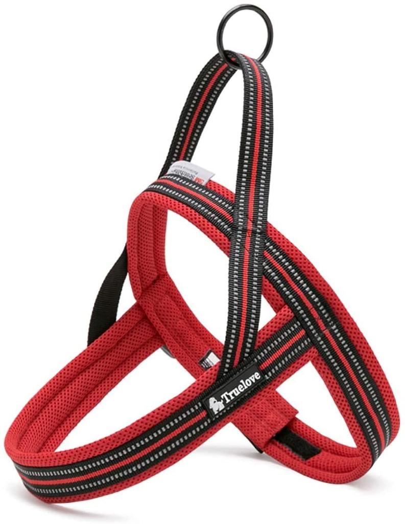 cocomall Dog TRUE LOVE Japan Authorized Dog Dog Pet Harness 3M Reflective For and Large Suitable for Summer Throat-Friendly Harness, Store, Harness,