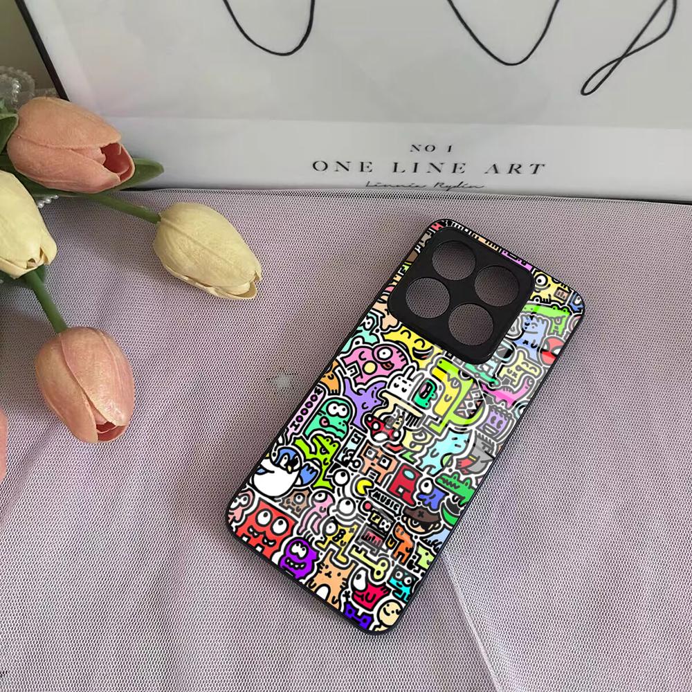 

Mr Doodle Artwork Phone Case For Xiaomi Poco F3 F4 F5 F6 X3 NFC X4 GT X5 6 M3 M4 M5 M5s M6 Pro 4G 5G Glass Cases POCO X4 GT