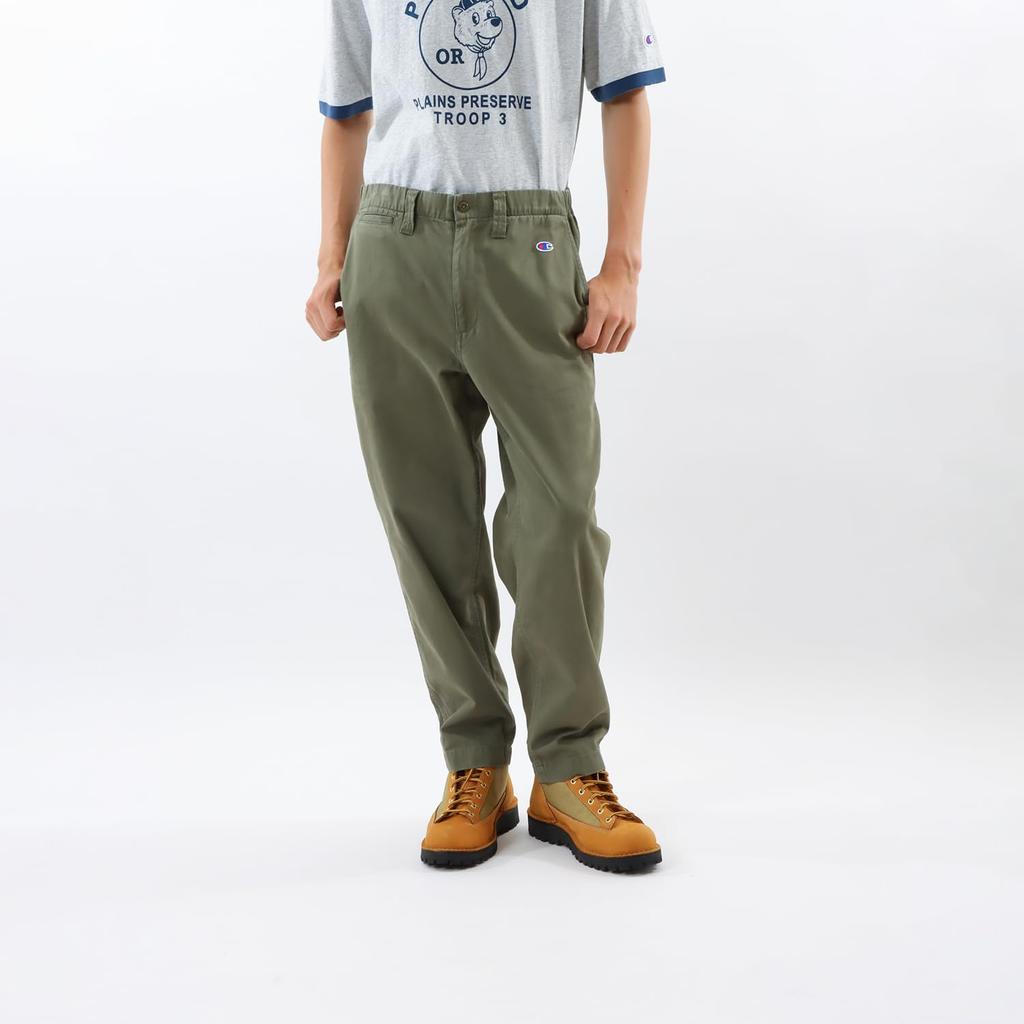 Champion Casual Cotton Zipper Fly Long Men's 100% Pants, Olive, C3-Z209