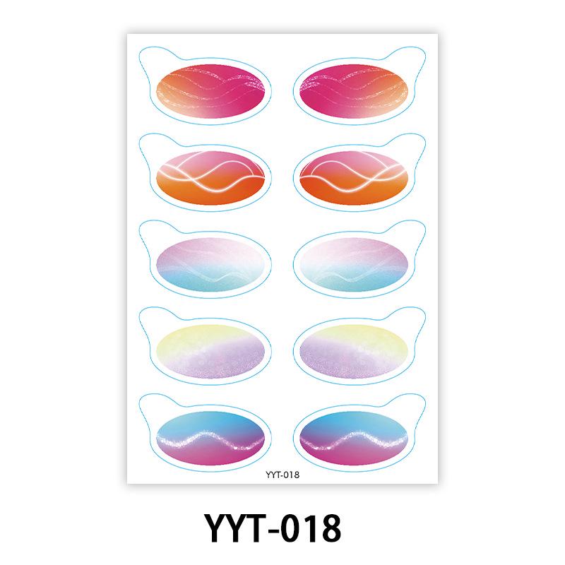 European & American Waterproof Eyeshadow Stickers Temporary Eye Makeup Tattoo