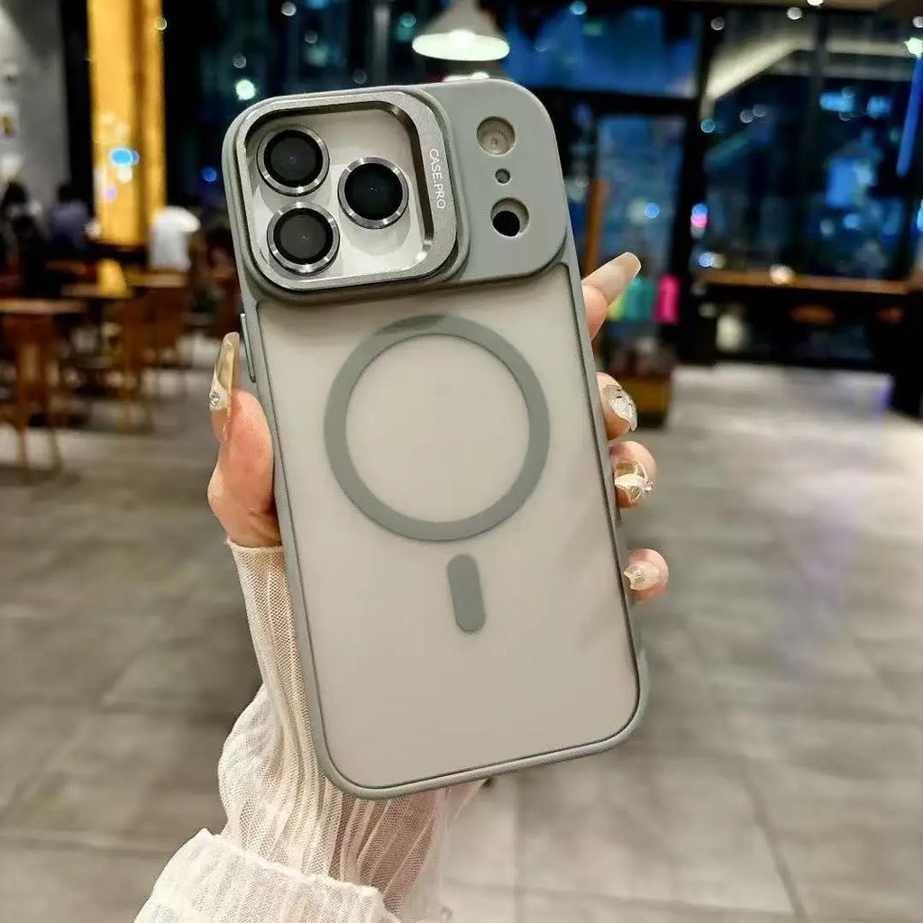 Magnetic For Magsafe Wireless Charging Shockproof Protective Case for iPhone 17 16 15 14 13 Air Pro Max Plus Lens Bracket Cover