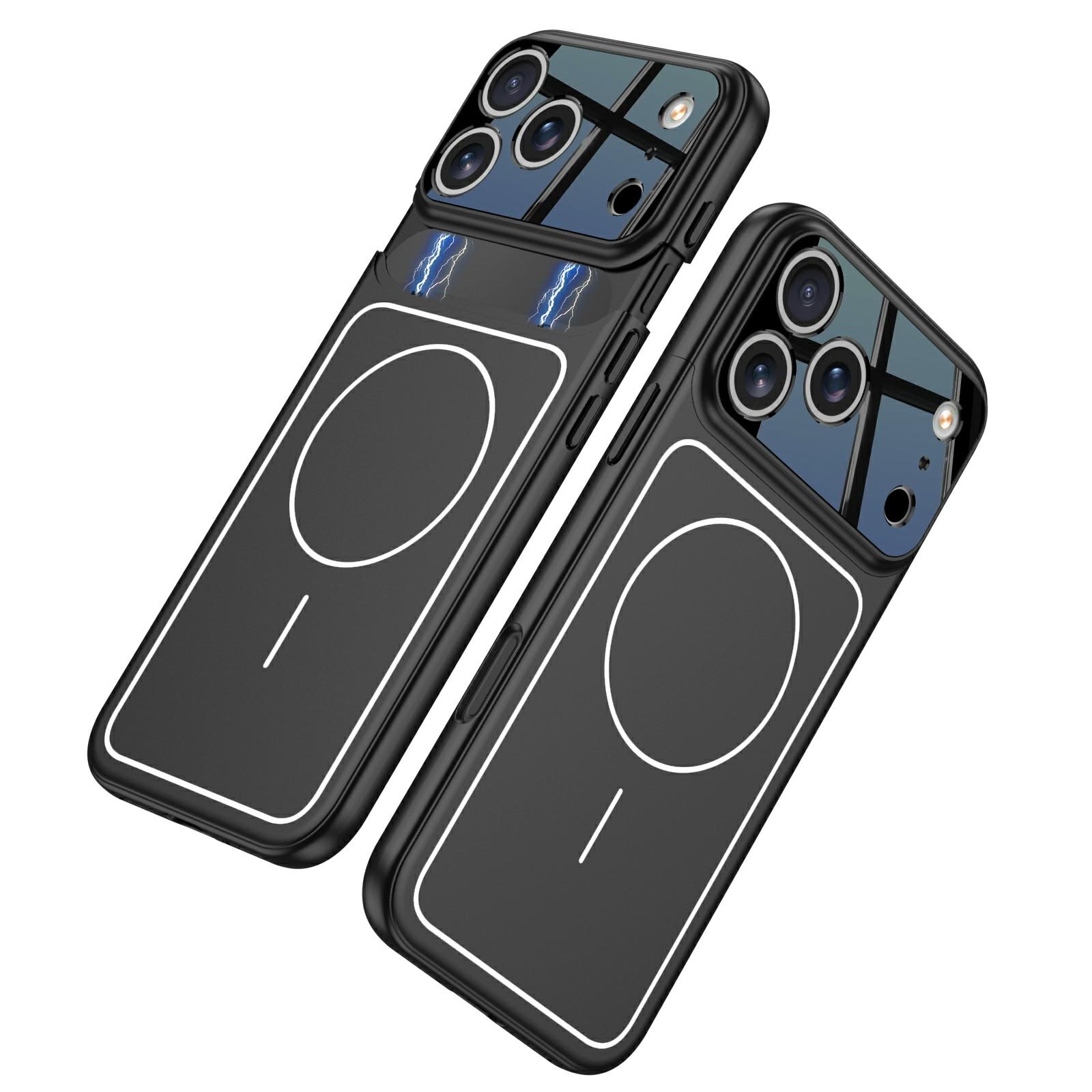 

GKK For iPhone 17 Pro Case Detachable Camera Cover Contrast Color Frame Line PC Phone Shell Compatible with MagSafe