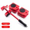 5Pcs Universal Wheel Furniture Mover Set 360 Degree Rotatable Non-slip Handle Easy Furniture Lifter Comfortable Grip